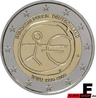 Nemecko 2 euro 2009 - 10. výročie hospodárskej a menovej únie - F - UNC