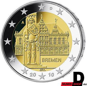 Nemecko 2 euro 2010 - Brémy - D - UNC