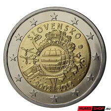Slovensko 2 euro 2012 - 10 rokov euro - UNC