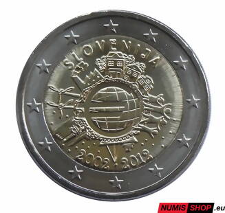 Slovinsko 2 euro 2012 - 10 rokov euro - UNC
