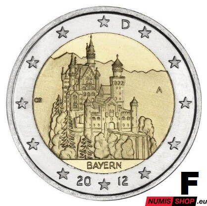 Nemecko 2 euro 2012 - Bavorsko - F - UNC