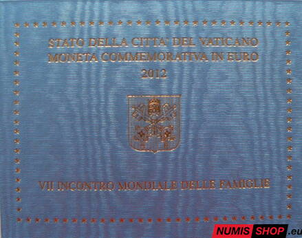 Vatikán 2 euro 2012 - Siedme svetové stretnutie rodín