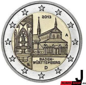 Nemecko 2 euro 2013 - Bádensko - J - UNC