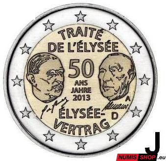 Nemecko 2 euro 2013 - Elyzejská zmluva - J - UNC