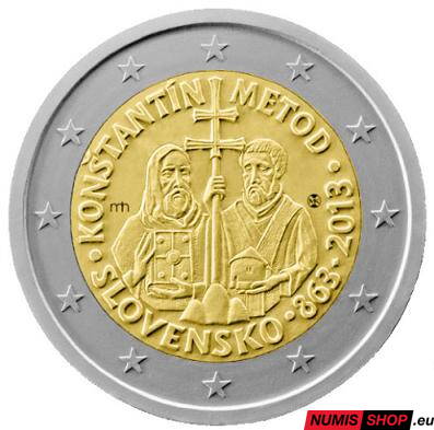 Slovensko 2 euro 2013 - Konštatnín a Metod - UNC
