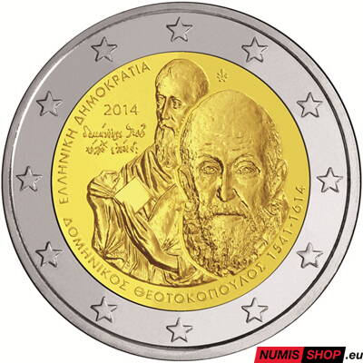 Grécko 2 euro 2014 - Domenikos - UNC