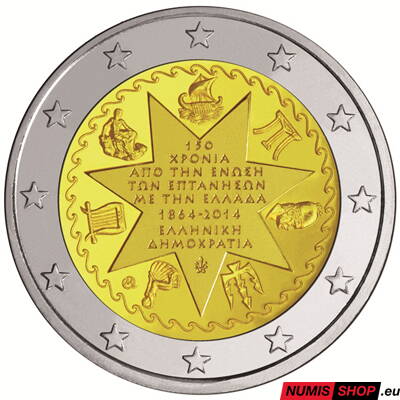 Grécko 2 euro 2014 - Iónske ostrovy - UNC