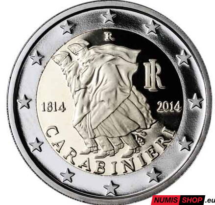 Taliansko 2 euro 2014 - Carabinieri - UNC