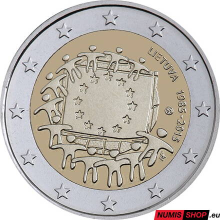 Litva 2 euro 2015 - 30 rokov vlajky EÚ - UNC
