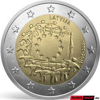 Lotyšsko 2 euro 2015 - 30 rokov vlajky EÚ - UNC