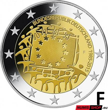 Nemecko 2 euro 2015 - 30 rokov vlajky EÚ - F - UNC