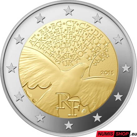Francúzsko 2 euro 2015 - Mier - UNC