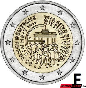 Nemecko 2 euro 2015 - Zjednotenie - F - UNC