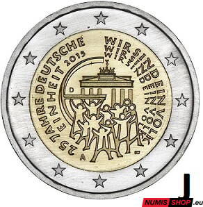 Nemecko 2 euro 2015 - Zjednotenie - J - UNC