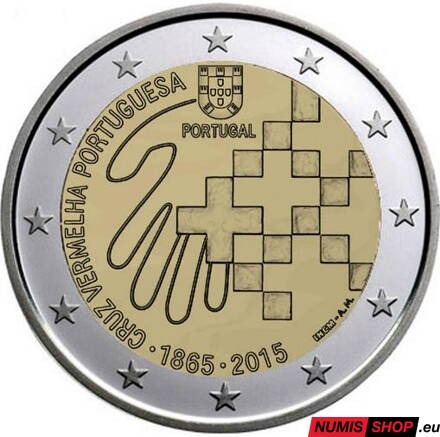 Portugalsko 2 euro 2015 - Červený kríž - UNC