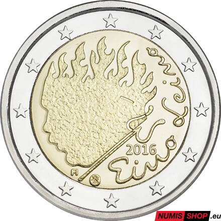 Fínsko 2 euro 2016 - Eino Leino - UNC 