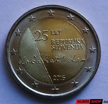Slovinsko 2 euro 2016 - 25 rokov Slovinskej republiky - UNC