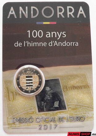 Andorra 2 euro 2017 - Hymna - UNC
