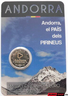 Andorra 2 euro 2017 - Krajina Pyrenejí - UNC