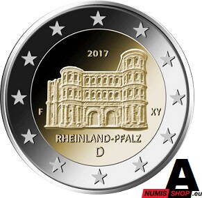Nemecko 2 euro 2017 - Porýnie-Falcko - A - UNC
