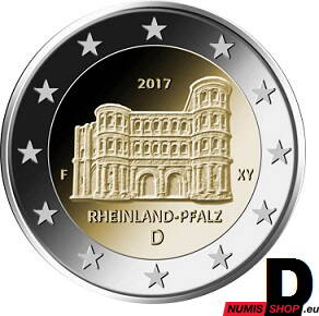 Nemecko 2 euro 2017 - Porýnie-Falcko - D - UNC