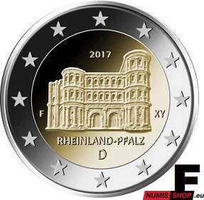 Nemecko 2 euro 2017 - Porýnie-Falcko - F - UNC