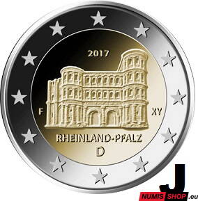 Nemecko 2 euro 2017 - Porýnie-Falcko - J - UNC