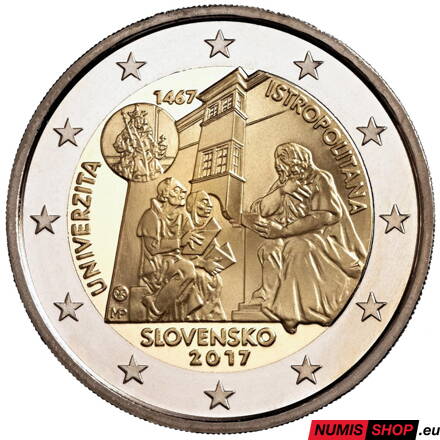 Slovensko 2 euro 2017 - Academia Istropolitana - UNC
