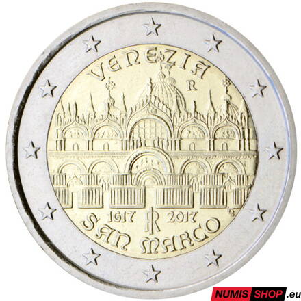 Taliansko 2 euro 2017 - Bazilika San Marco v Benátkach - UNC 