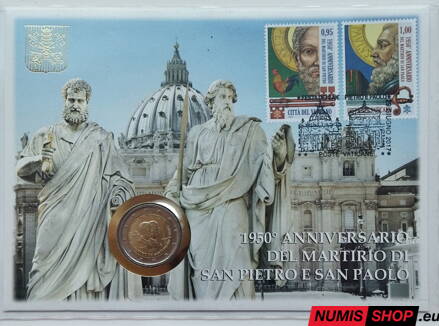 Vatikán 2 euro 2017 - Sv. Peter a Pavol - numisbrief
