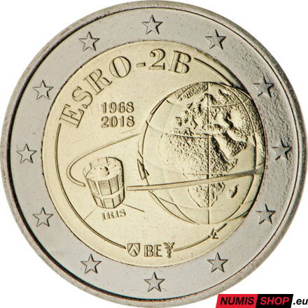 Belgicko 2 euro 2018 - Družica ESRO - UNC