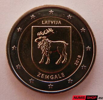 Lotyšsko 2 euro 2018 - Zemgale - UNC
