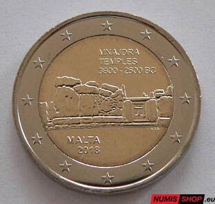 Malta 2 euro 2018 - Chrámy Mnajdra - UNC