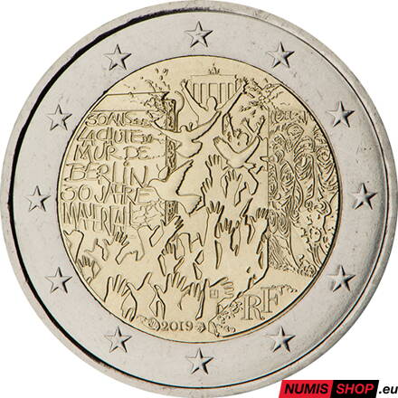 Francúzsko 2 euro 2019 - Berlínsky múr - UNC