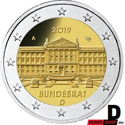 Nemecko 2 euro 2019 - Bundesrat - D - UNC