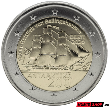 Estónsko 2 euro 2020 - Antarktída - UNC 