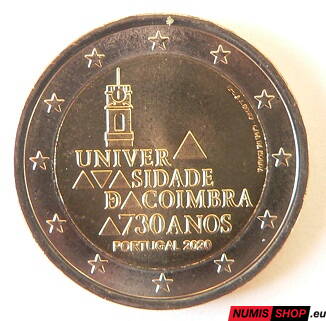 Portugalsko 2 euro 2020 - Univerzita Coimbra - UNC