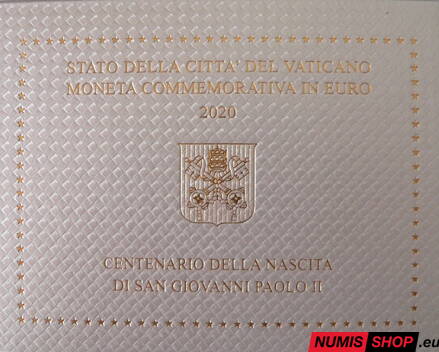 Vatikán 2 euro 2020 - Ján Pavol II.
