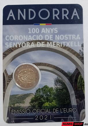 Andorra 2 euro 2021 - Panna Mária z Meritxell - UNC
