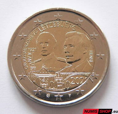 Luxembursko 2 euro 2021 - Veľkovojvoda Jean - UNC