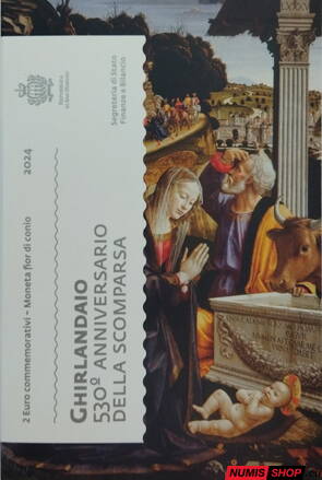 San Maríno 2 euro 2024 - Ghirlandaio - UNC