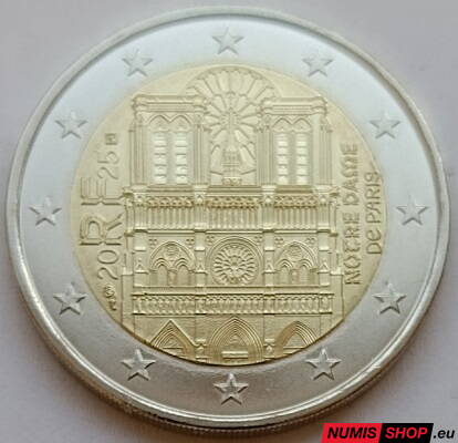 Francúzsko 2 euro 2025 - Notre Dame - UNC