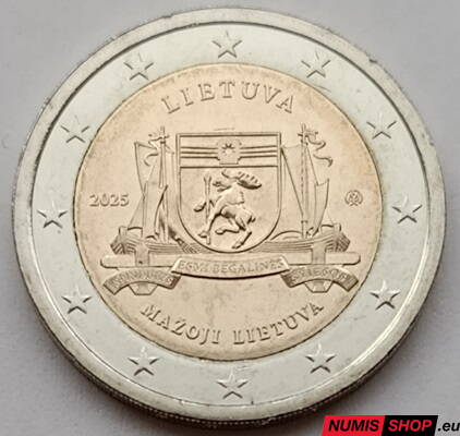 Litva 2 euro 2025 - Mažoji Lietuva - UNC