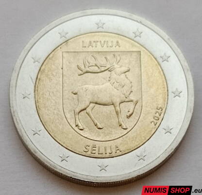 Lotyšsko 2 euro 2025 - Selija - UNC Lotyšsko 2 euro 2025 - Selija - UNC