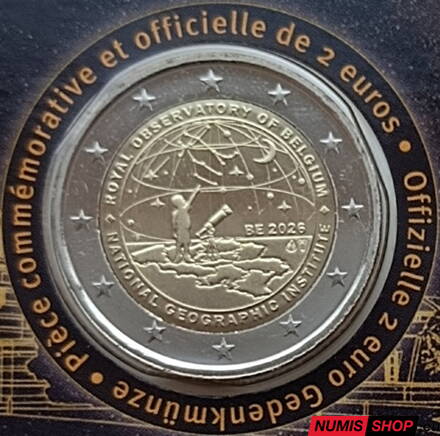Belgicko 2 euro 2026 - Kráľovské observatórium - UNC