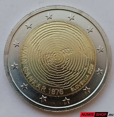 Slovinsko 2 euro 2026 - Ivan Cankar - UNC