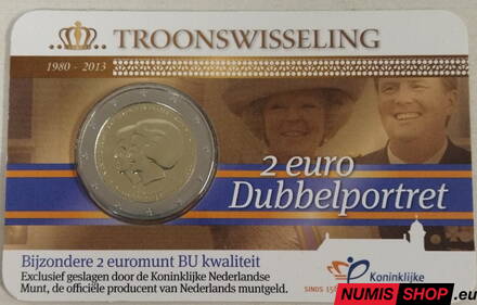 Holandsko 2 euro 2013 - Kráľovná Beatrix - COIN CARD