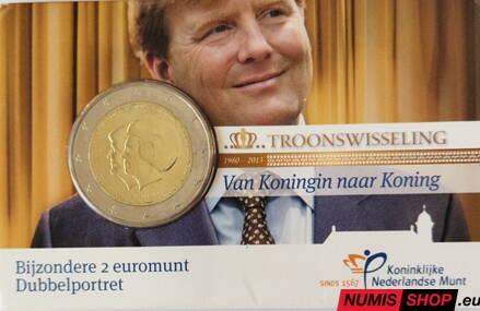 Holandsko 2 euro 2013 - Kráľovná Beatrix - COIN CARD + booklet