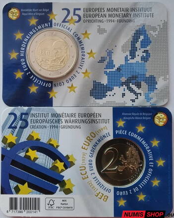 Belgicko 2 euro 2019 - Európsky menový inštitút - COIN CARD - holandská strana