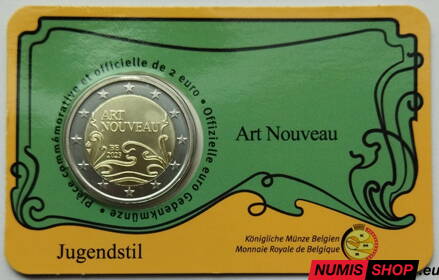 Belgicko 2 euro 2023 - Rok secesie - COIN CARD - green